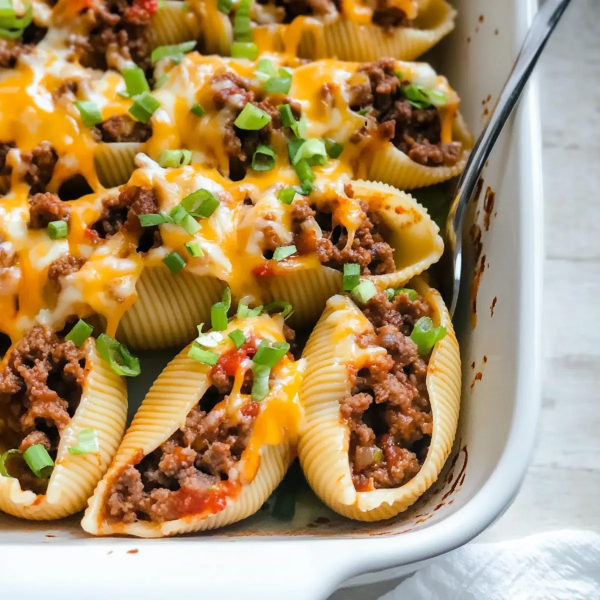 Stuffed Taco Meat Shells