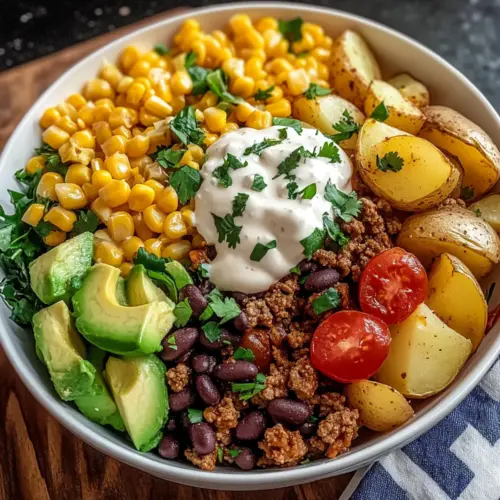Loaded Potato Taco Bowl