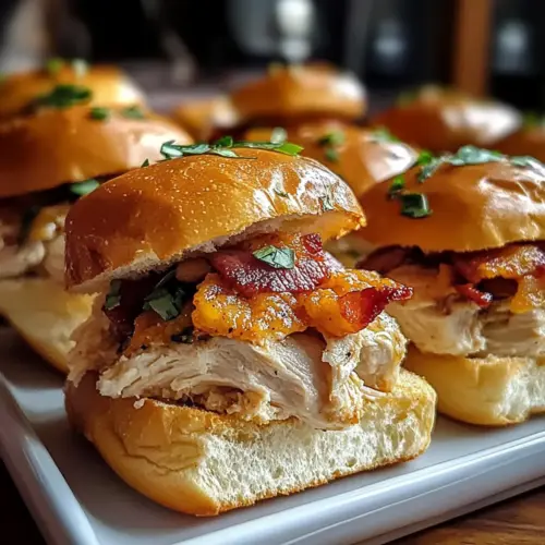 Chicken Bacon Ranch Sliders