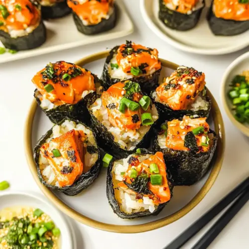 Baked Salmon Sushi Cups
