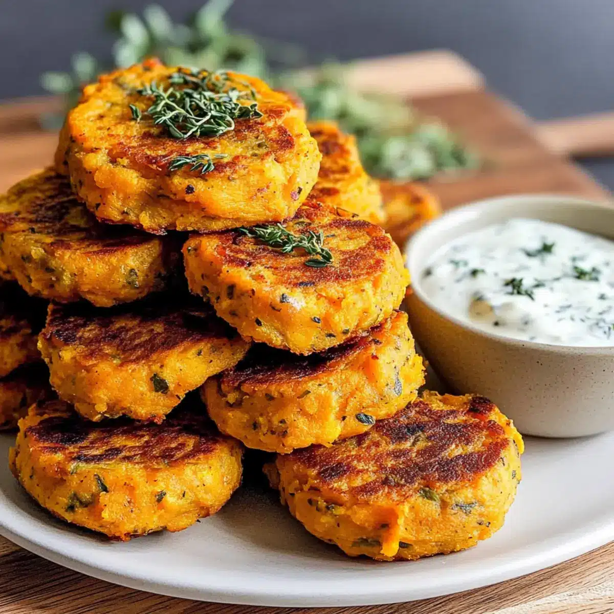 Sweet Potato Herb Patties
