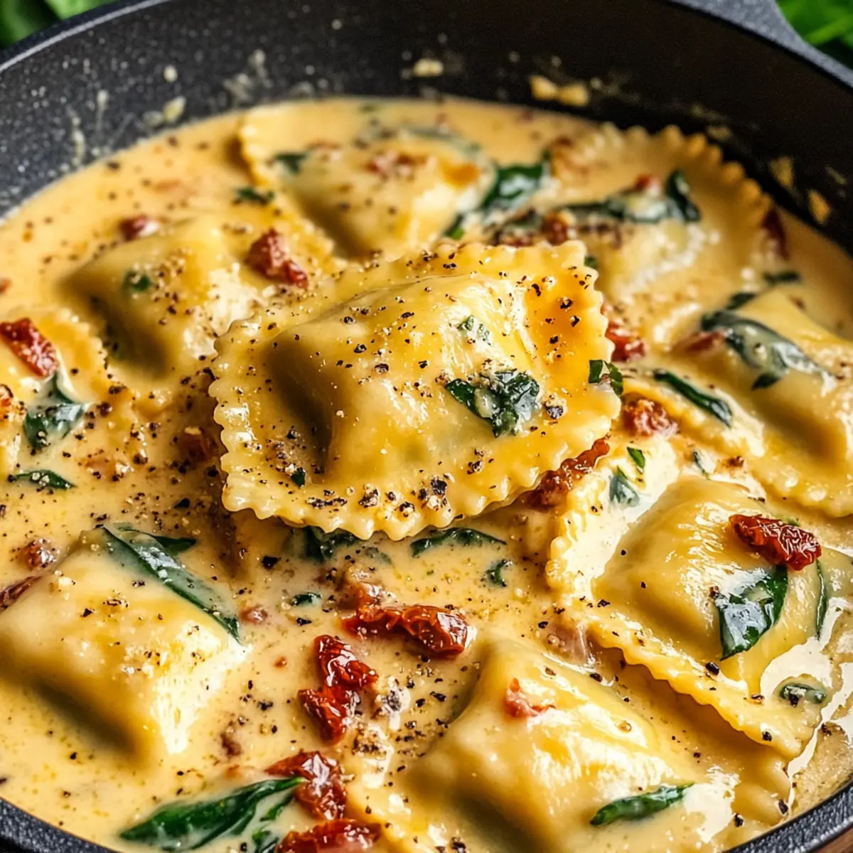 Creamy Tuscan Ravioli