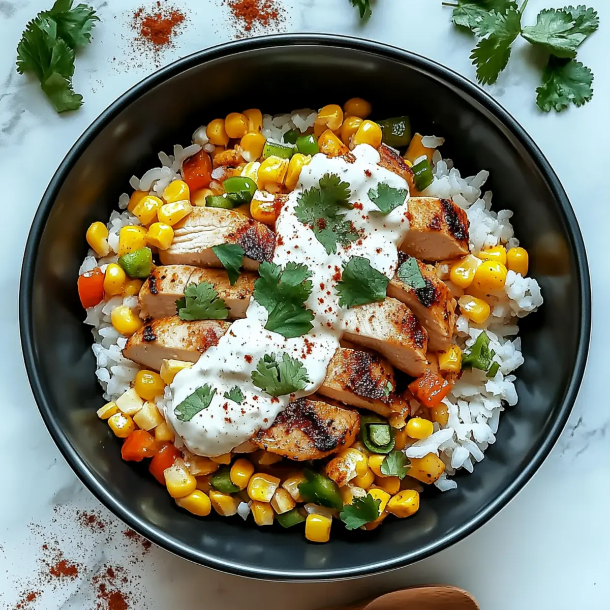 Mexican Street Corn Chicken Bowl