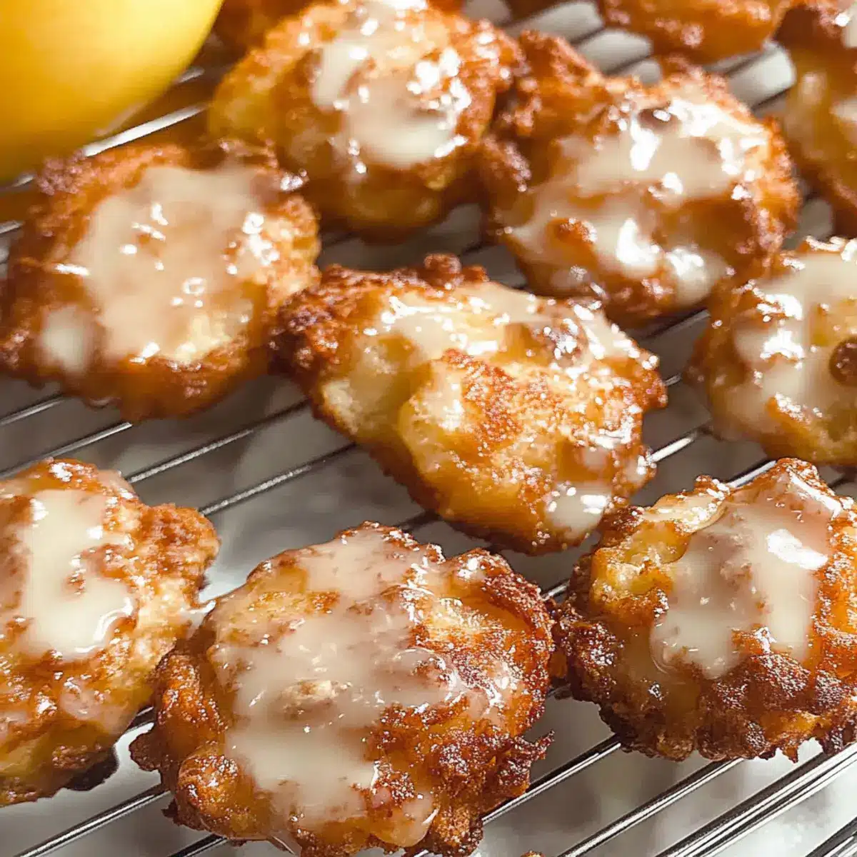 Almond Flour Apple Fritters