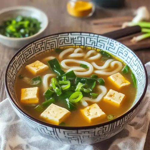 Miso Ginger Soup with Tofu