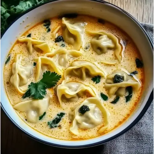 Creamy Thai Dumpling Soup