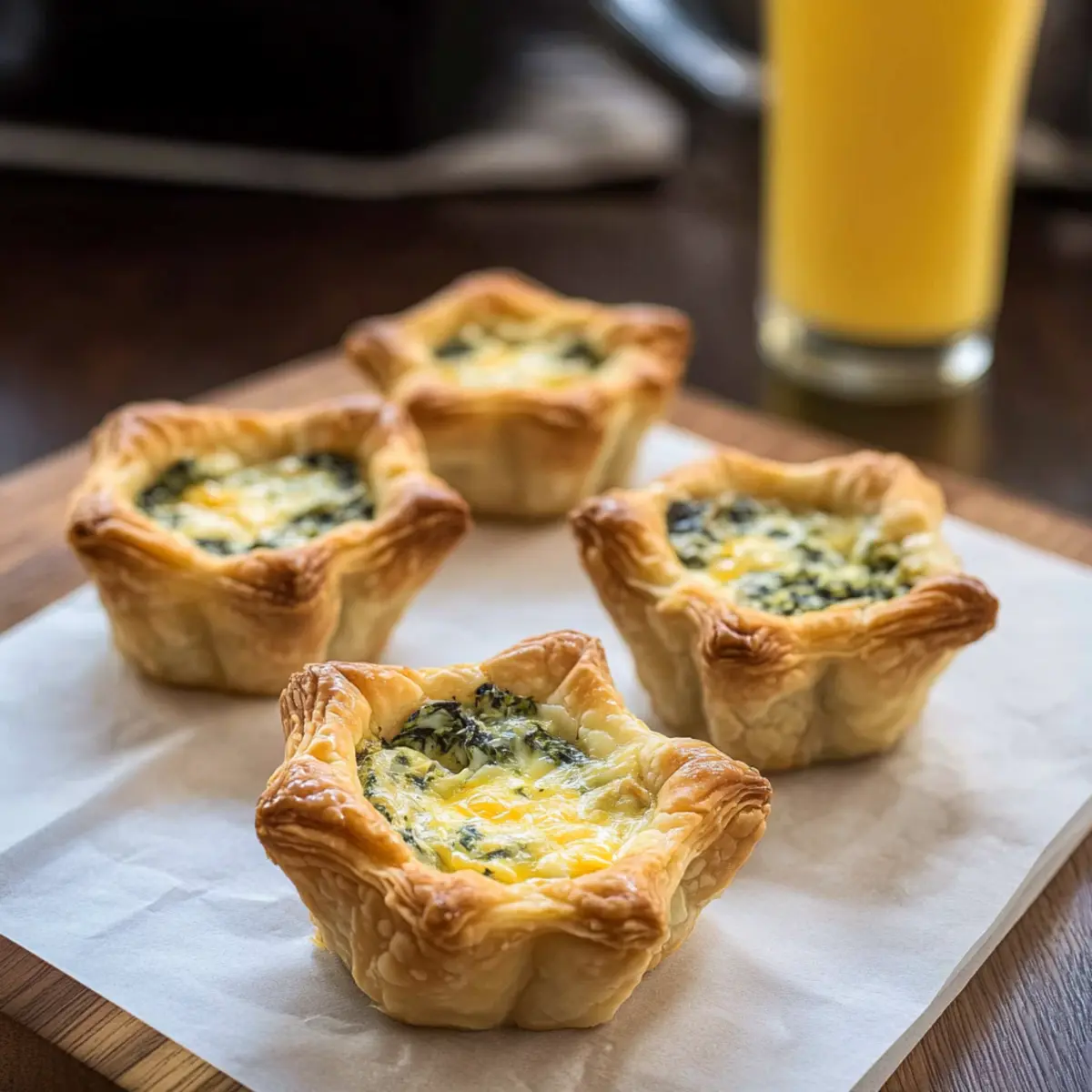 Spinach Artichoke Egg Tarts