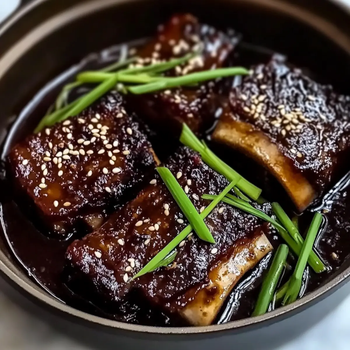 Ginger Miso Braised Short Ribs