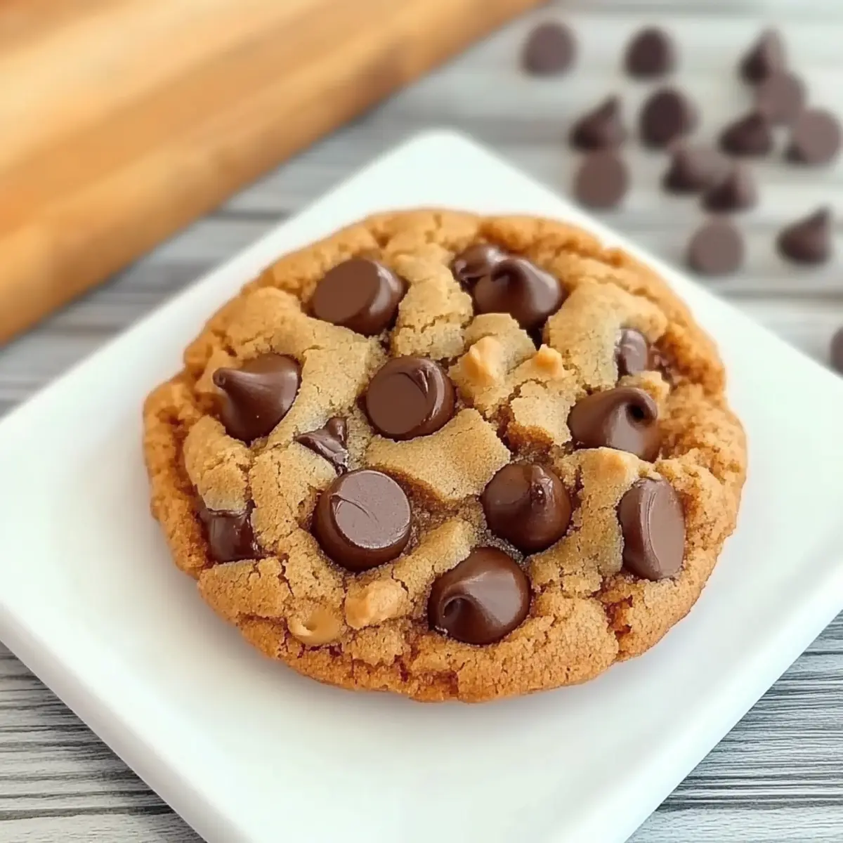 Moist Peanut Butter Chocolate Chip Cookies