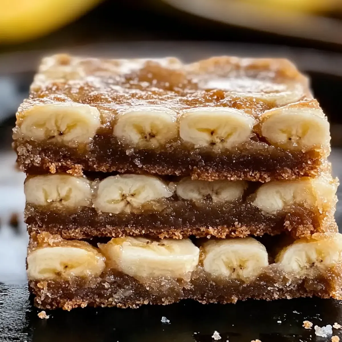 Ooey Gooey Banana Bars