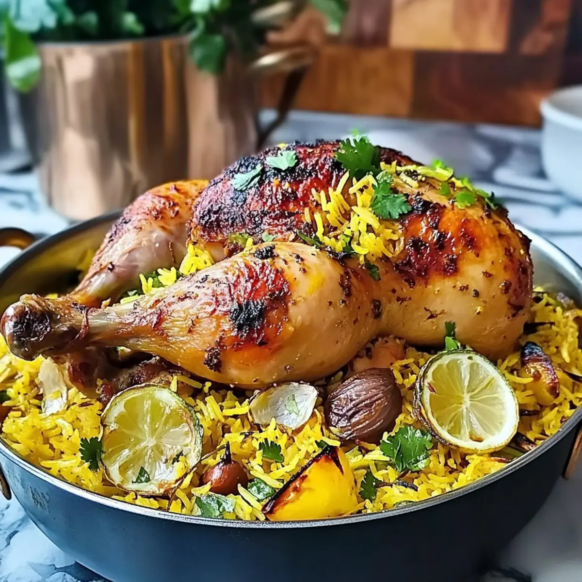 Golden Chicken Biryani