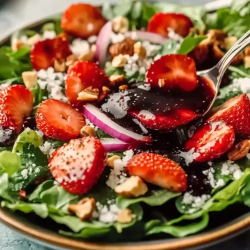 Strawberry Salad with Vinaigrette Dressing
