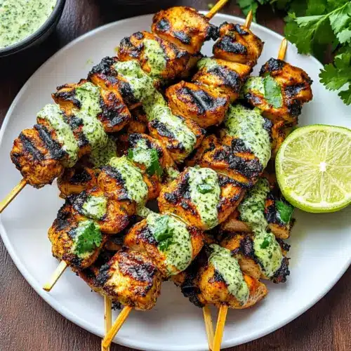 Peruvian Grilled Chicken Skewers