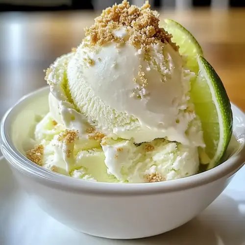 Homemade Key Lime Pie Ice Cream