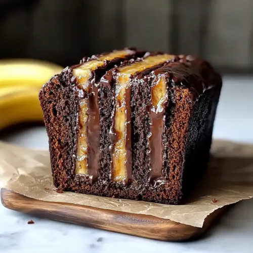 Decadent Chocolate & Caramelised Banana Bread