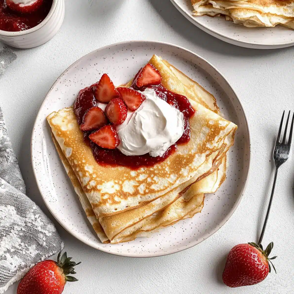 Strawberry Crepes