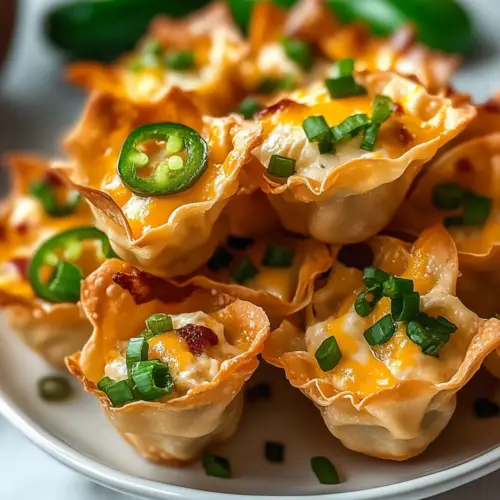 Jalapeno Popper Wonton Cups