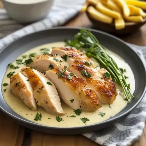 Chicken in White Wine Sauce