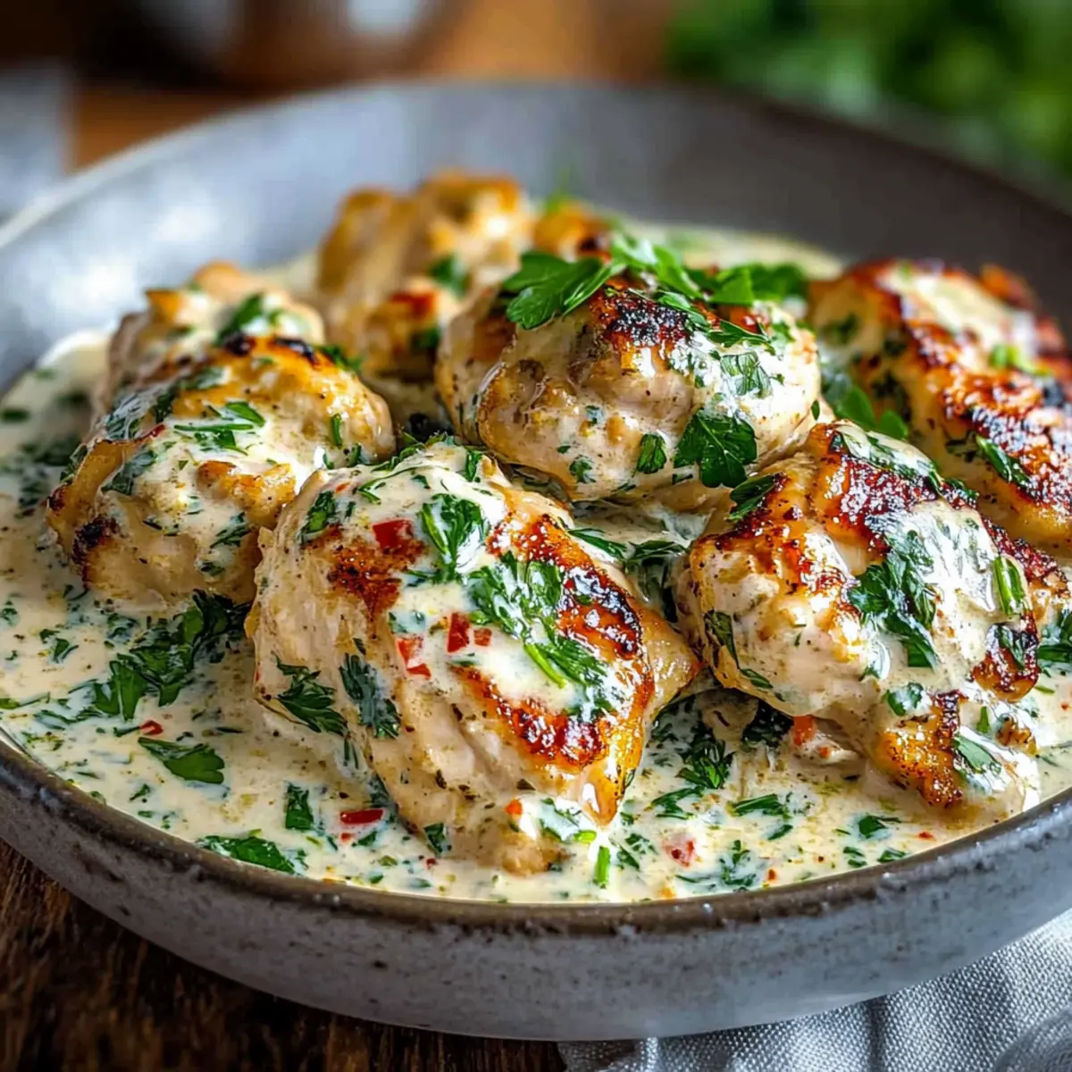 Turkish Chicken with Creamy White Sauce