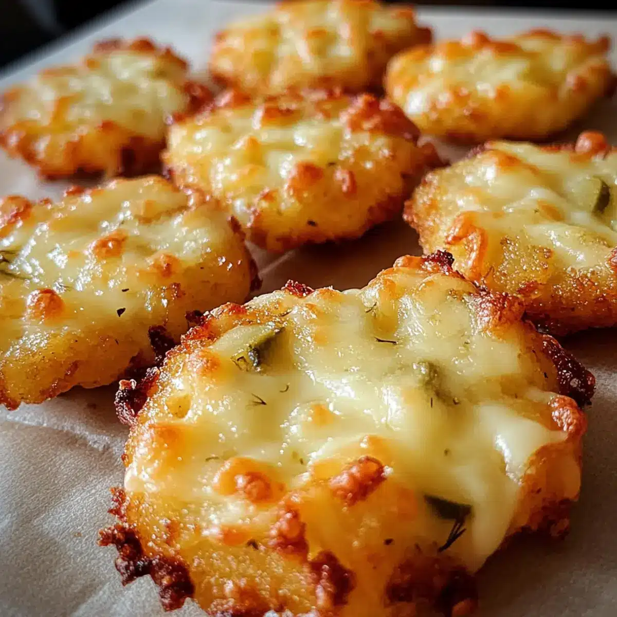 Crispy Pickle Cheese Bites