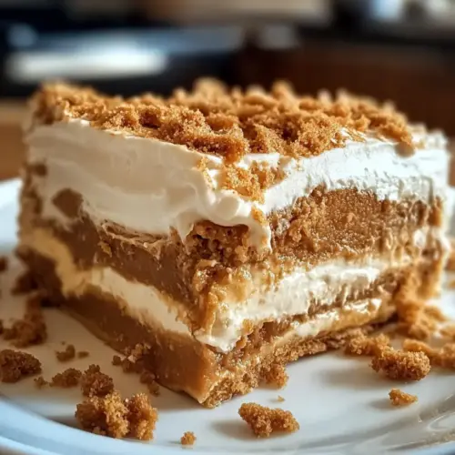 No-Bake Biscoff Lasagna