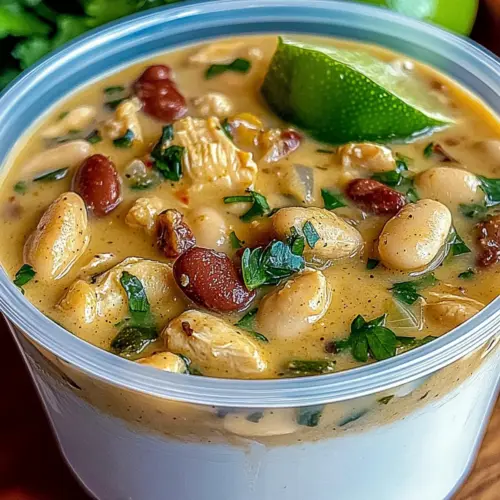 Cozy Cajun White Chicken Chili