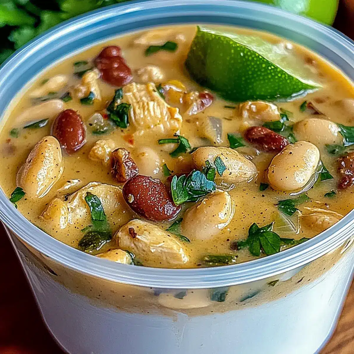 Cozy Cajun White Chicken Chili
