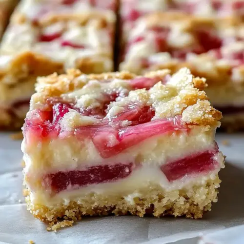 Rhubarb Custard Bars