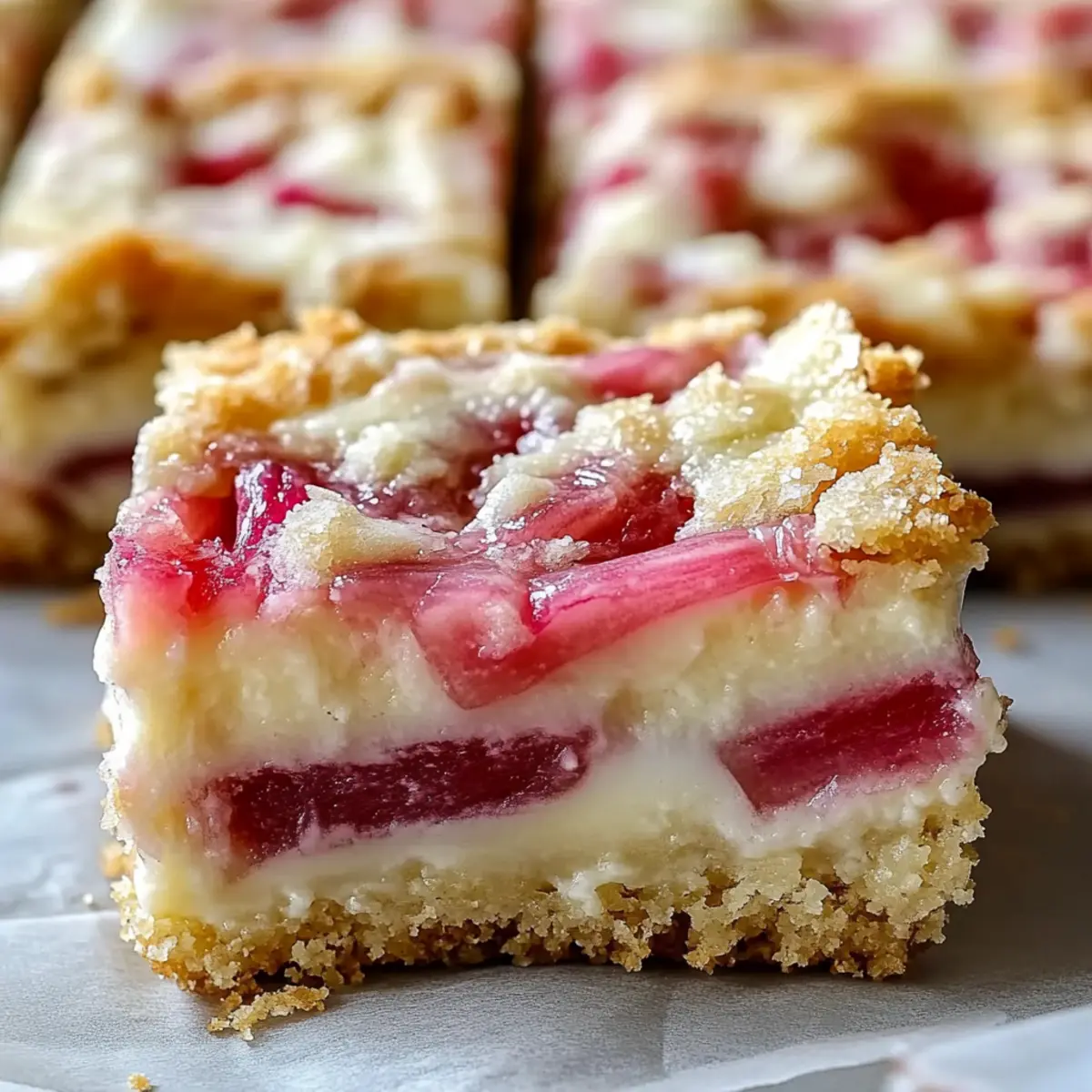 Rhubarb Custard Bars