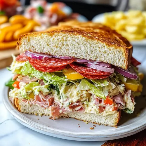Italian Grinder Salad Sandwich