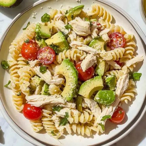 Chicken Avocado Pasta Salad