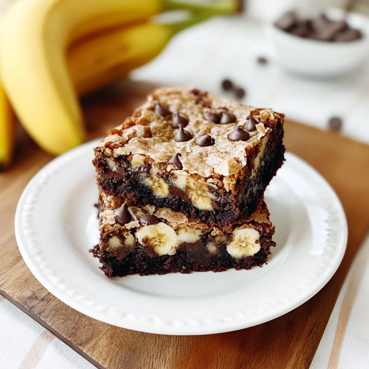 Chunky Monkey Brownies