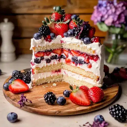 Berries and Cream Cake
