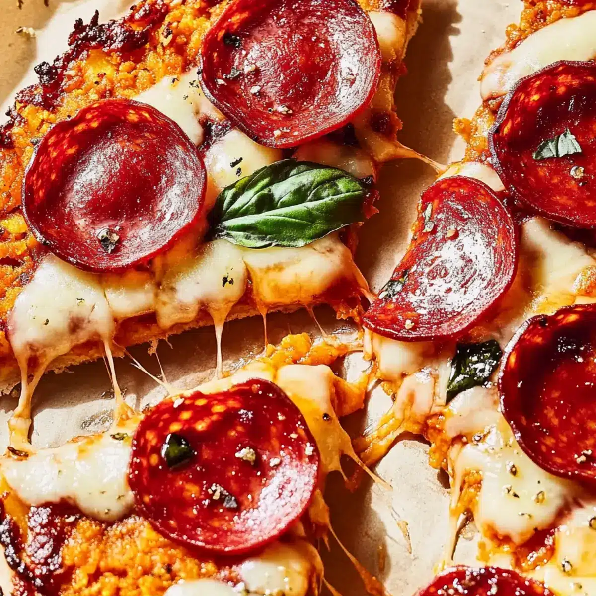 Pepperoni Hot Honey Sweet Potato Pizza