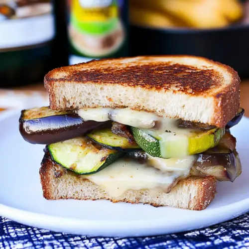 Grilled Cheese and Vegetable Sandwich