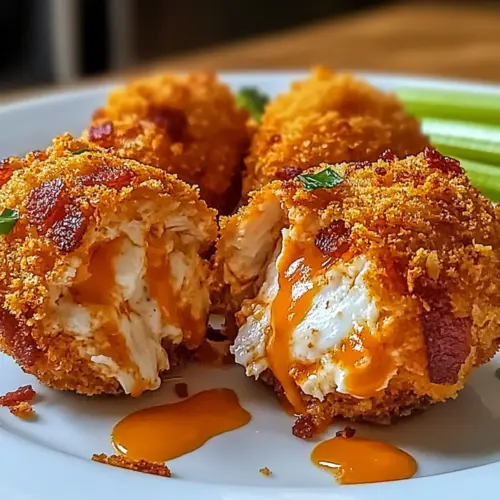 Buffalo Chicken Bacon Mozzarella Bombs
