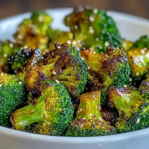 Delicious Honey Mustard Roasted Broccoli