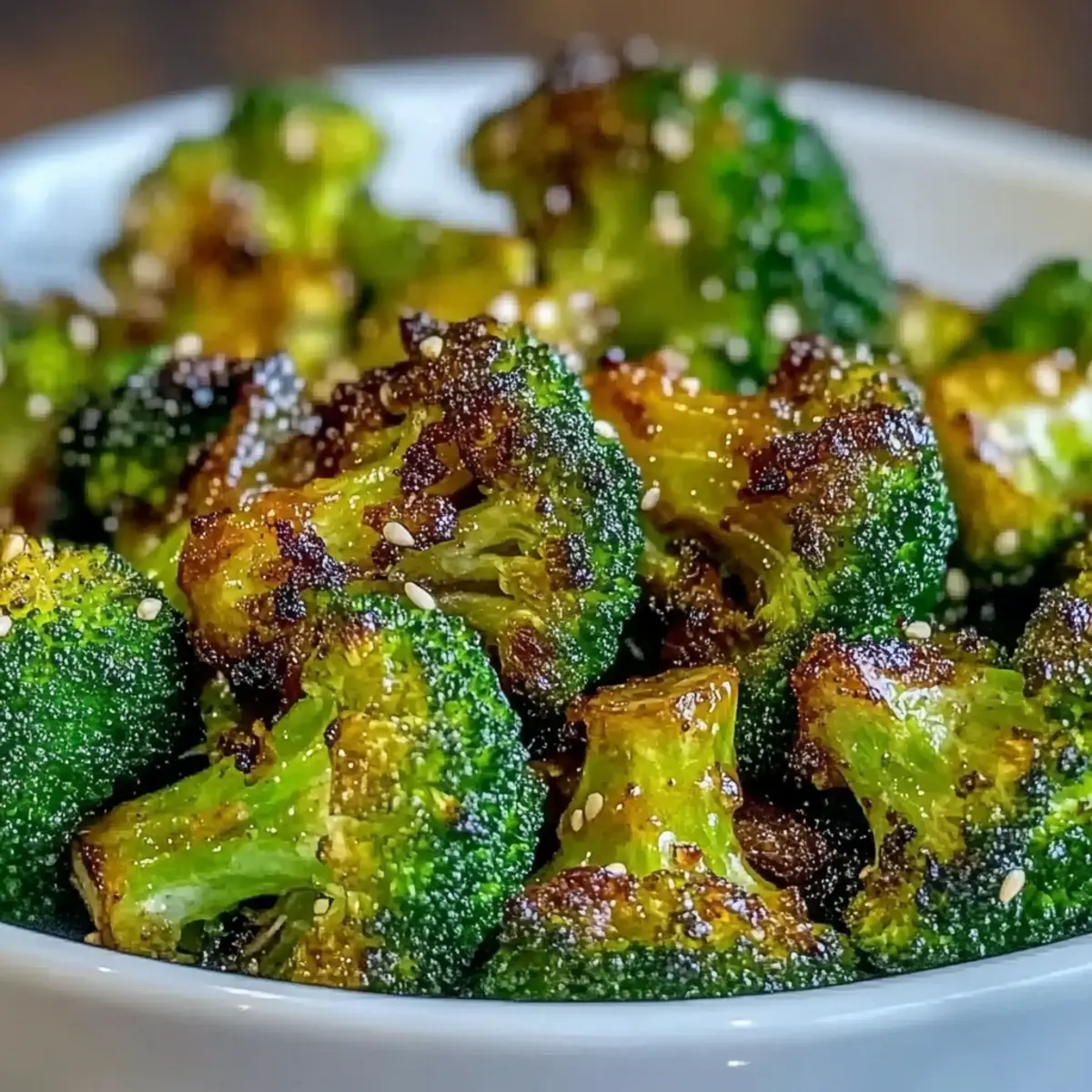 Delicious Honey Mustard Roasted Broccoli