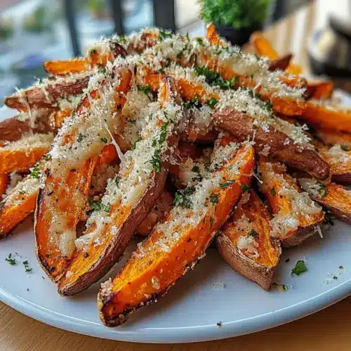 Parmesan Garlic Sweet Potato Fries