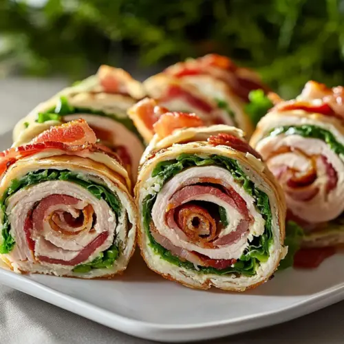 Turkey Club Pinwheel Wraps