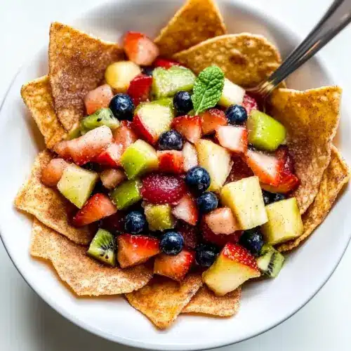 Fruit Salsa with Cinnamon Chips