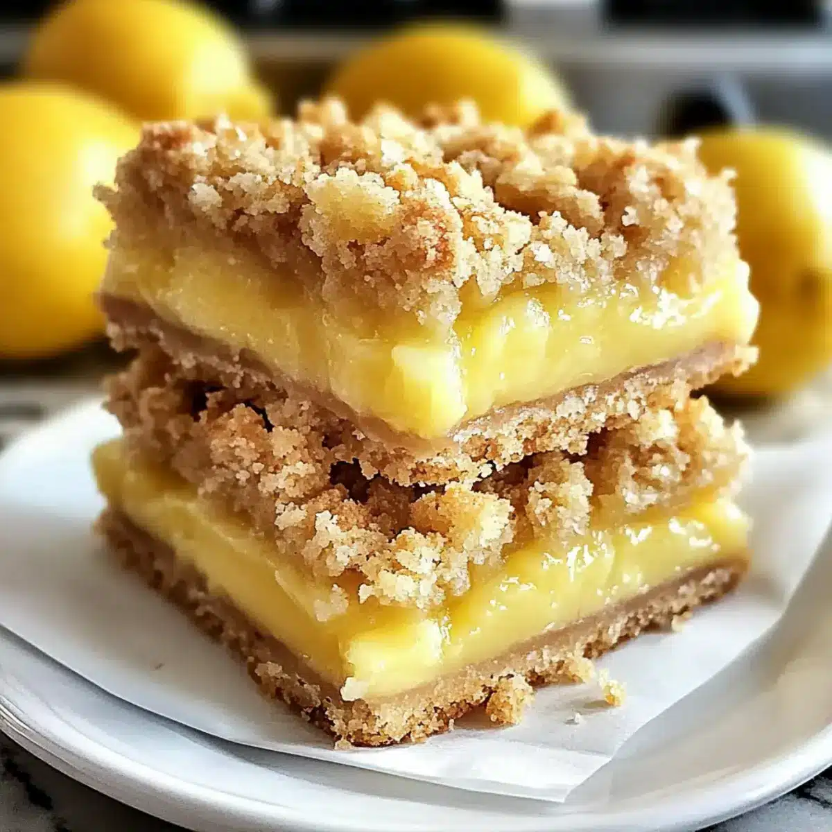 Zesty Lemon Crumb Bars