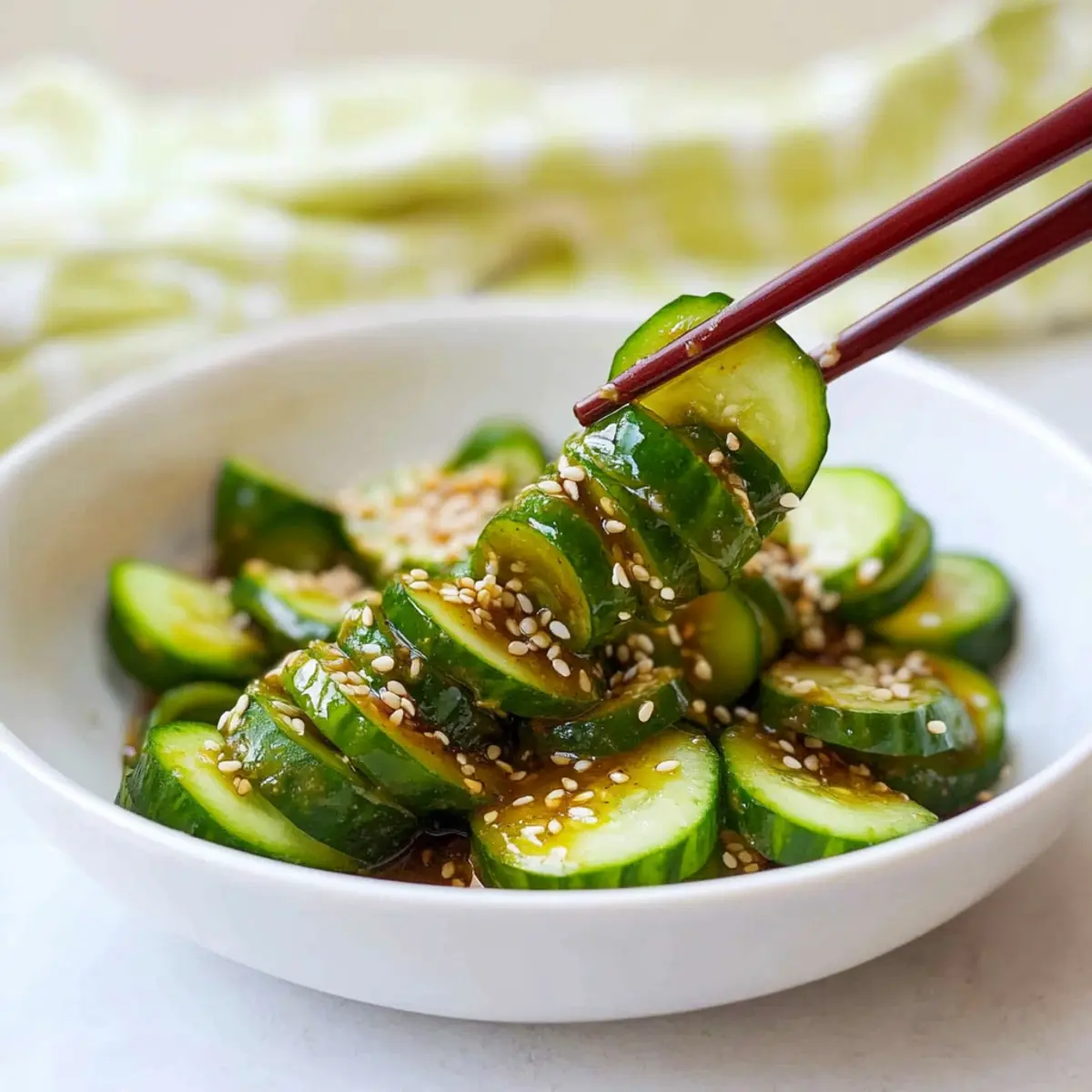 Viral Asian Cucumber Salad