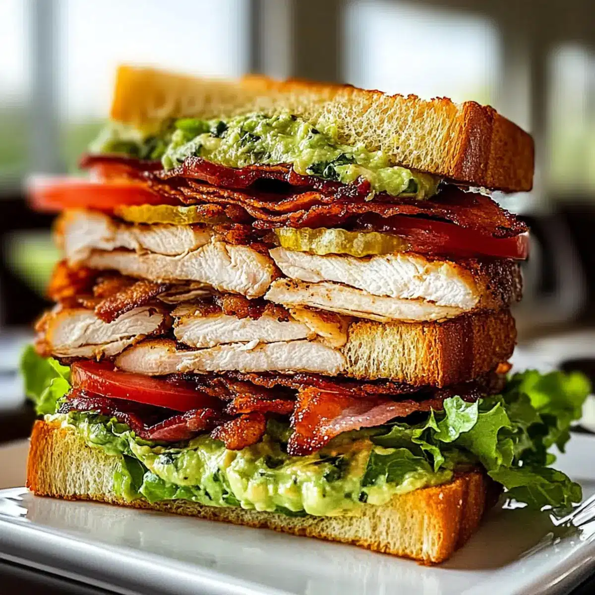 Crispy Beef Bacon Chicken Club Delight
