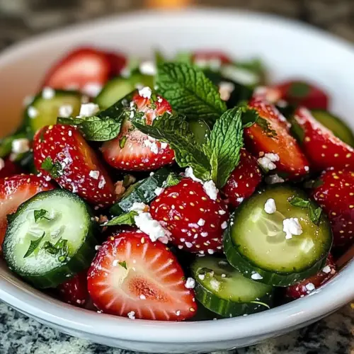 Cucumber Strawberry Salad