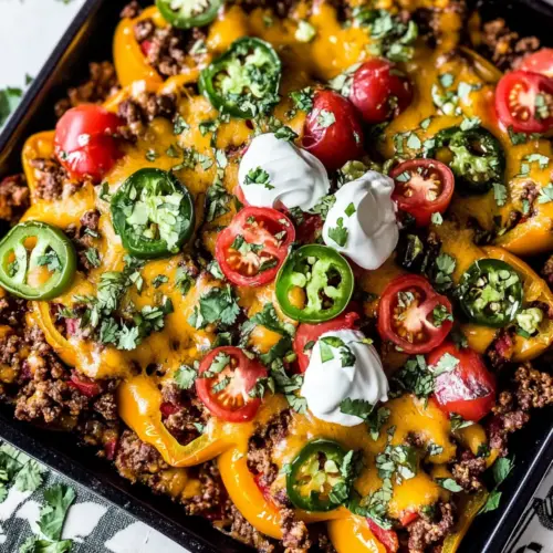 Loaded Bell Pepper Nachos