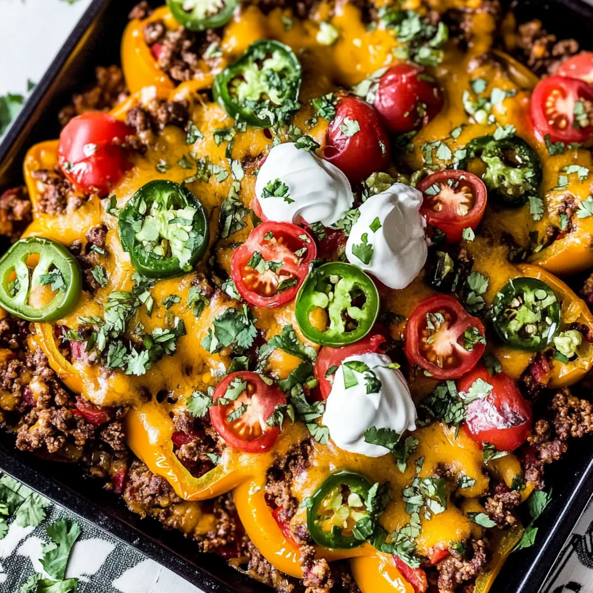 Loaded Bell Pepper Nachos